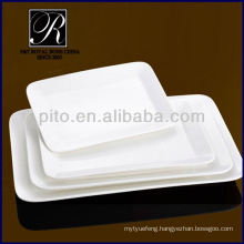 P&T porcelain factory,ceramics rectangular plates, meat plates, durable plates PT-1152